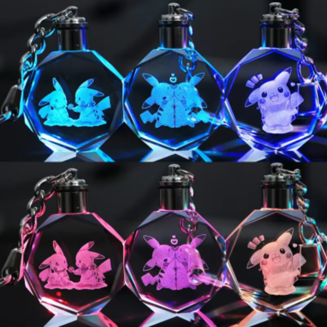 Colorful LED keychain Pokémon